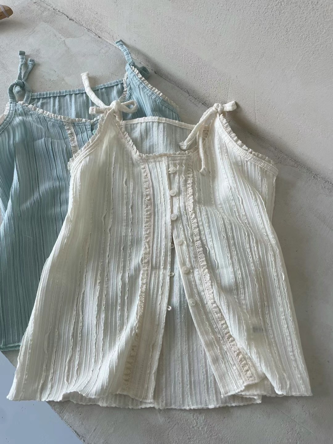 THELACREAM韓國直郵女裝新款時尚休閑熱賣人氣職業吊帶背心SPOON吊帶/背心