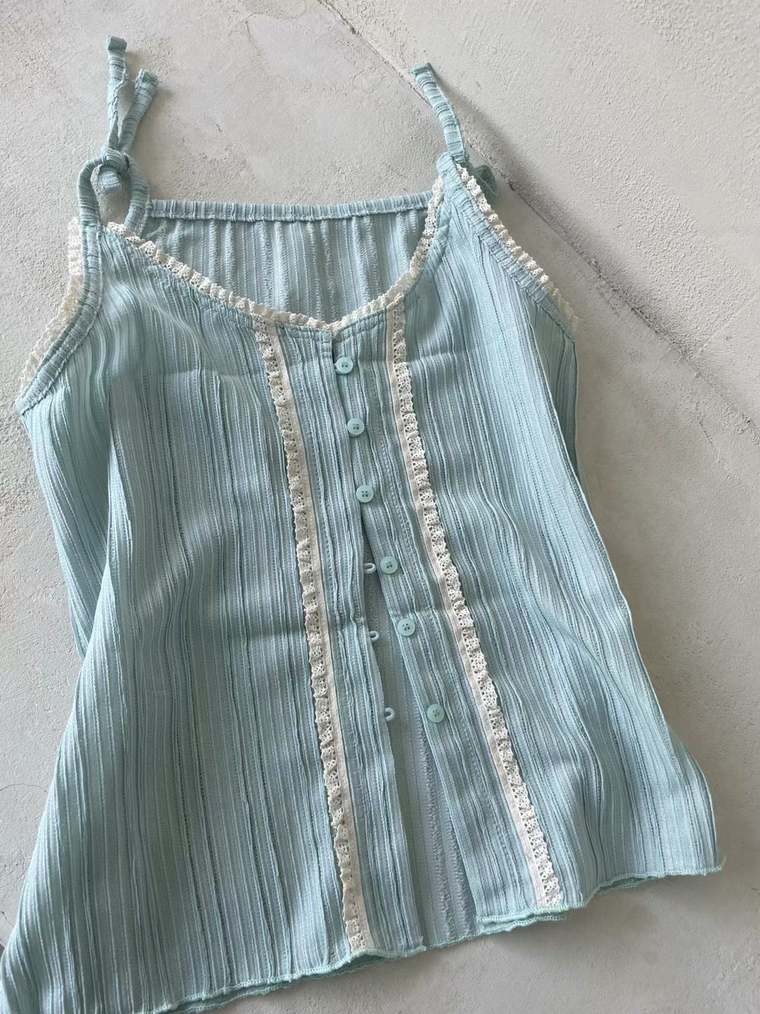 THELACREAM韓國直郵女裝新款時尚休閑熱賣人氣職業吊帶背心SPOON吊帶/背心圖色2