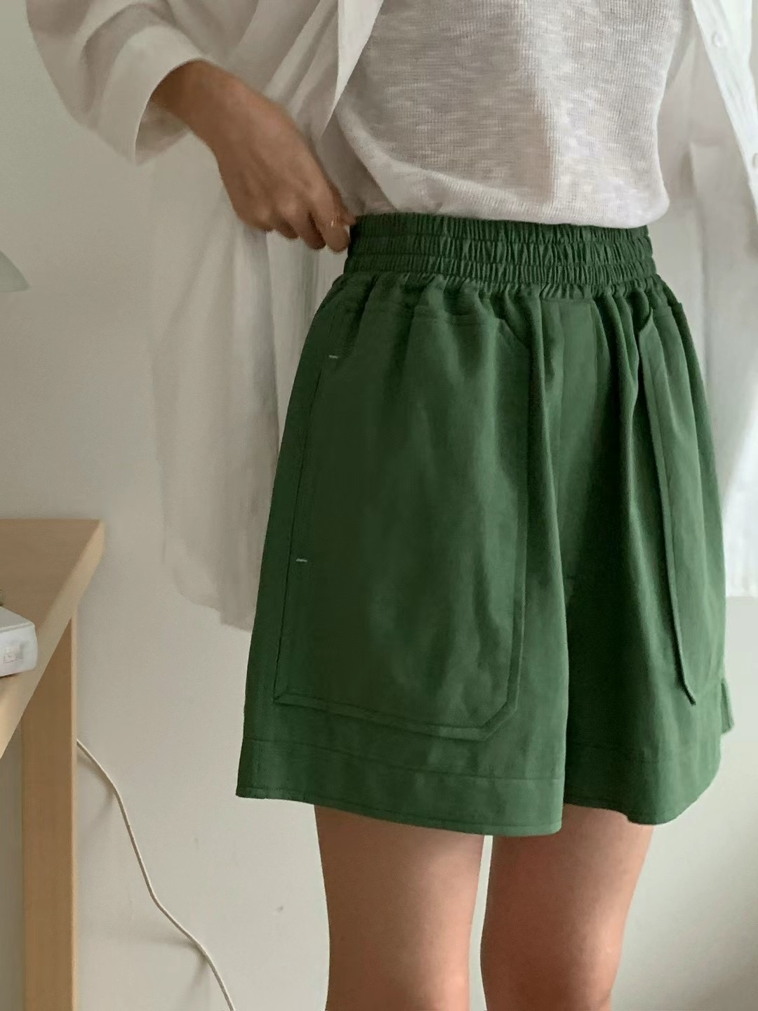 POLLEN東大門代購女士新品推薦真品人氣時尚24秋夏職業短褲POLLEN短褲圖色3