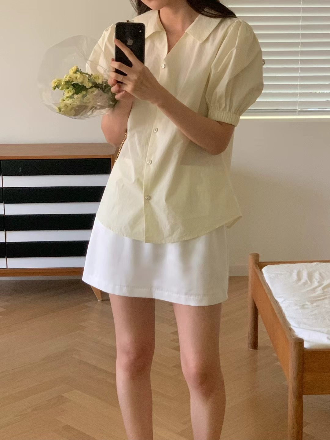 POLLEN東大門直郵女裝新款人氣24秋夏真品推薦襯衫蕾絲衫POLLEN襯衫/蕾絲衫