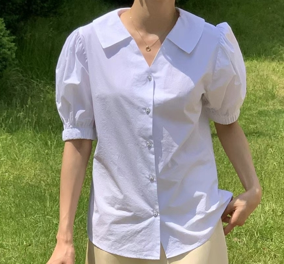 POLLEN東大門直郵女裝新款人氣24秋夏真品推薦襯衫蕾絲衫POLLEN襯衫/蕾絲衫圖色1