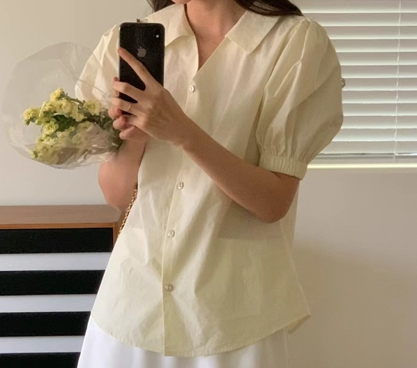 POLLEN東大門直郵女裝新款人氣24秋夏真品推薦襯衫蕾絲衫POLLEN襯衫/蕾絲衫圖色2