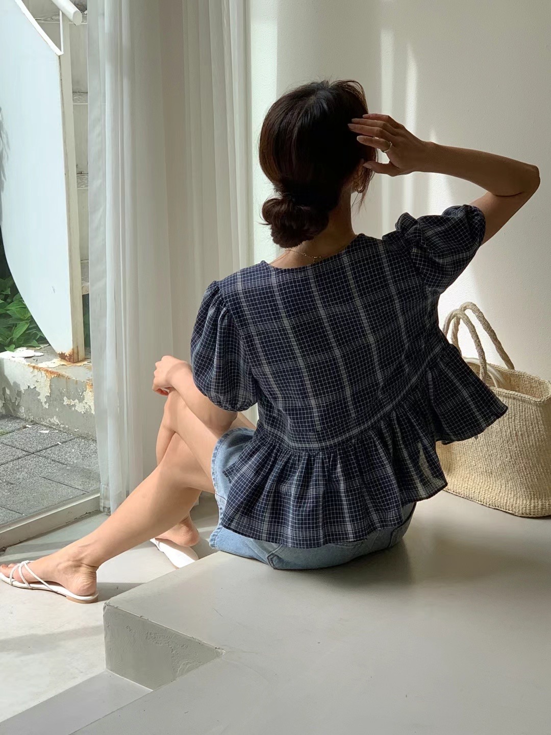 POLLEN東大門直郵女裝新品休閑人氣真品推薦時尚襯衫蕾絲衫POLLEN襯衫/蕾絲衫