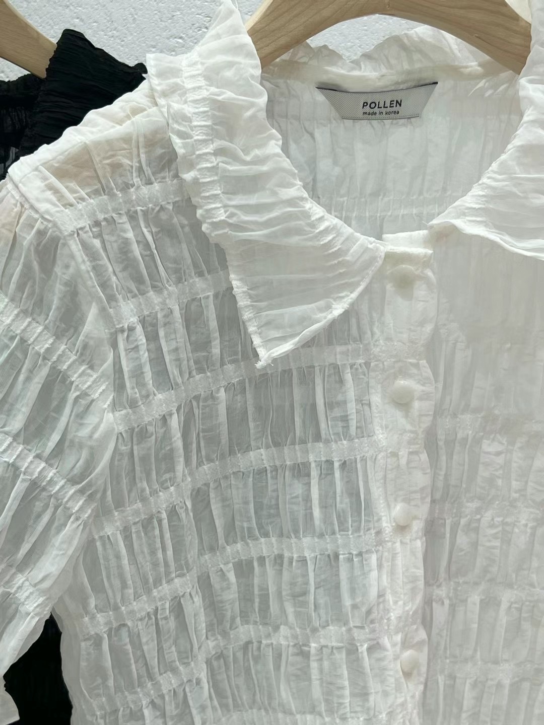 POLLEN韓國直郵女士新款推薦休閑24秋夏熱賣人氣職業針織衫POLLEN針織衫