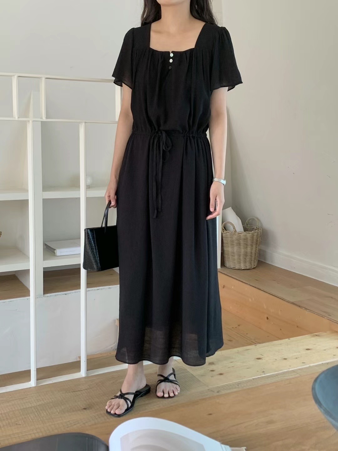 AN STAND韓國直郵東大門實拍女裝新款真品職業推薦時尚連衣裙AN STAND-2件起連衣裙圖色2