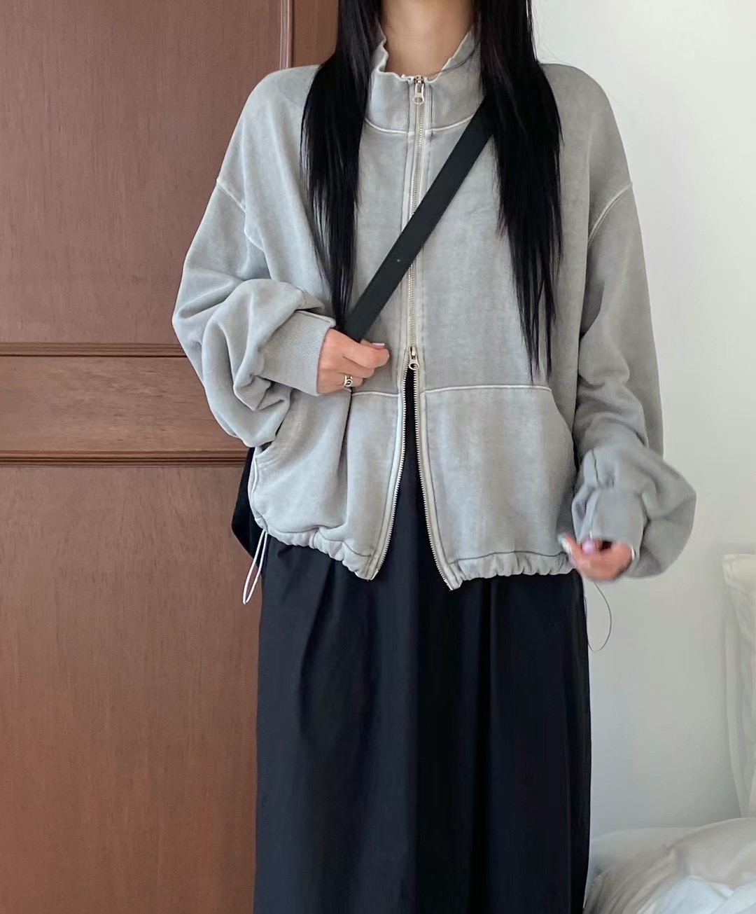 UNPLAN韓國直郵東大門實拍女裝新品熱賣推薦人氣休閑夾克拉鏈UNPLAN夾克