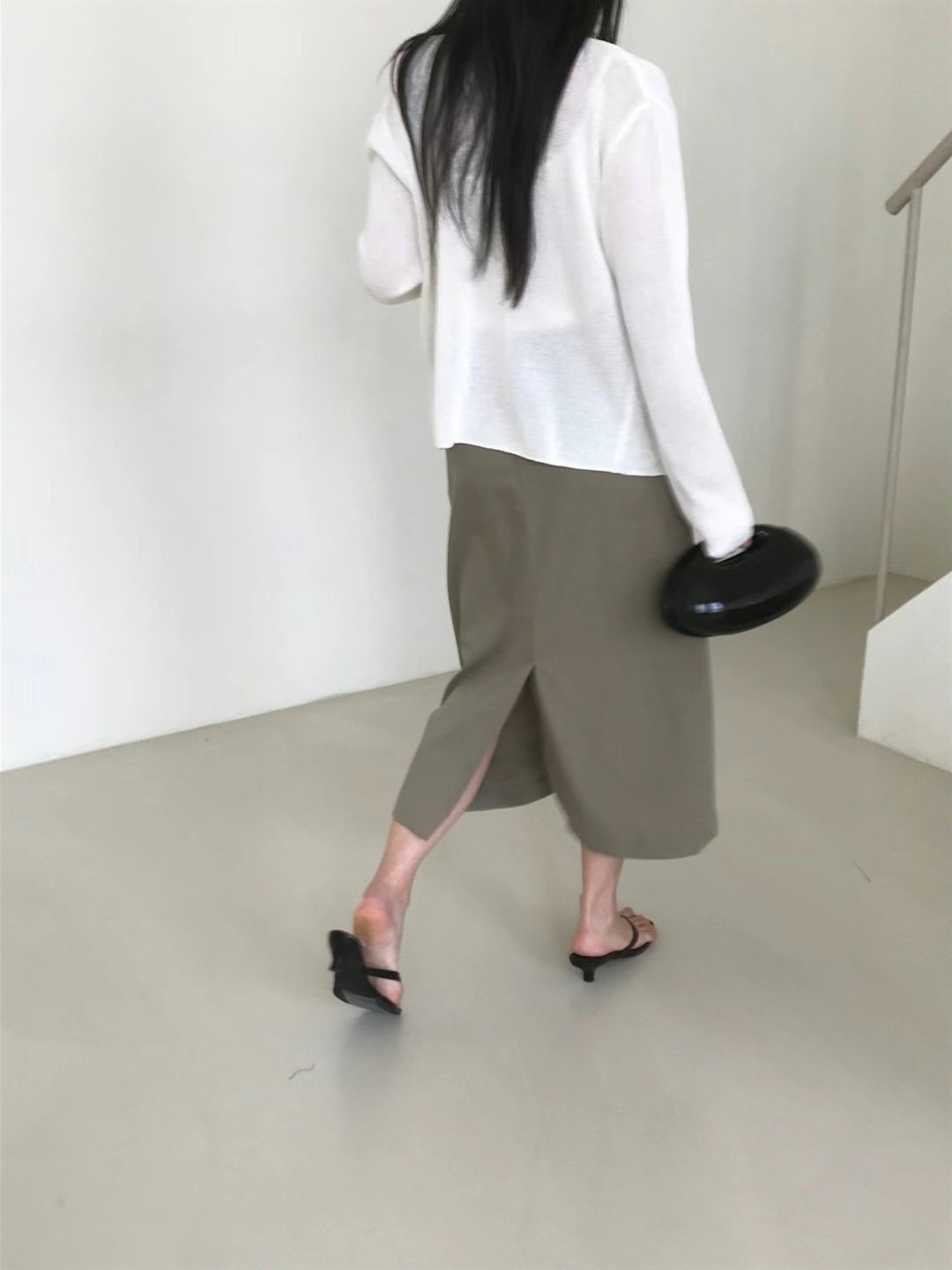 ONE AND韓國直郵東大門實拍女裝新款24春夏人氣休閑長裙ONE AND長裙