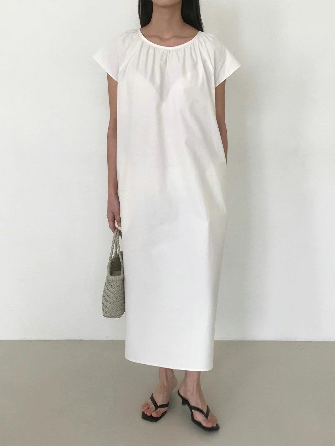 ONE AND韓國直郵東大門代購女裝新品真品熱賣休閑職業連衣裙ONE AND-2件起訂連衣裙圖色1