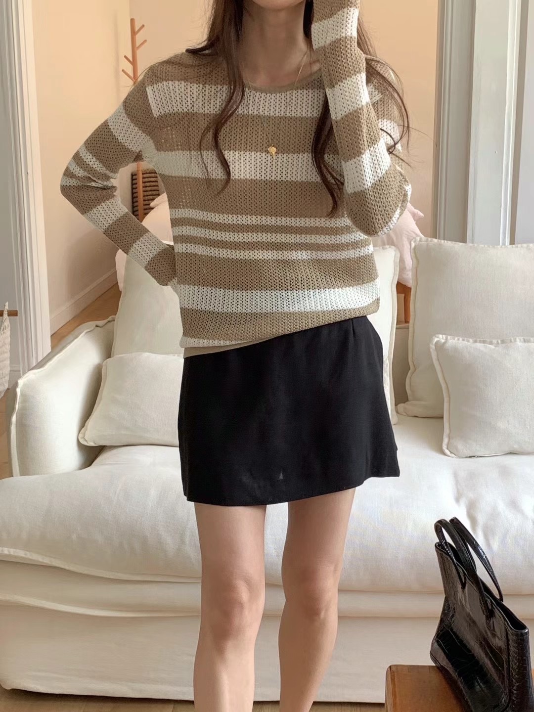 POLLEN東大門實拍女裝新款推薦真品休閑24秋夏時尚針織衫POLLEN針織衫