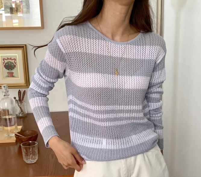 POLLEN東大門實拍女裝新款推薦真品休閑24秋夏時尚針織衫POLLEN針織衫圖色2