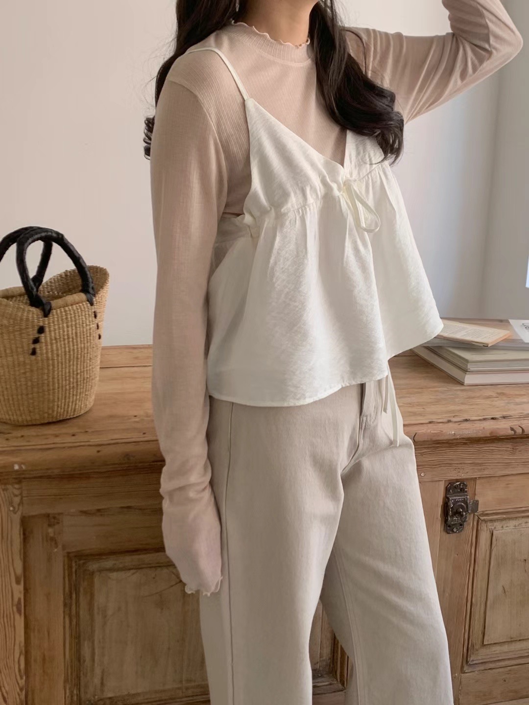 AN STAND韓國直郵東大門代購女裝新品推薦人氣24春夏吊帶背心AN STAND-2件起吊帶/背心