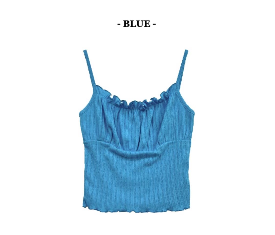 THELACREAM韓國直郵東大門代購女裝新款時尚人氣休閑吊帶背心SPOON吊帶/背心圖色2