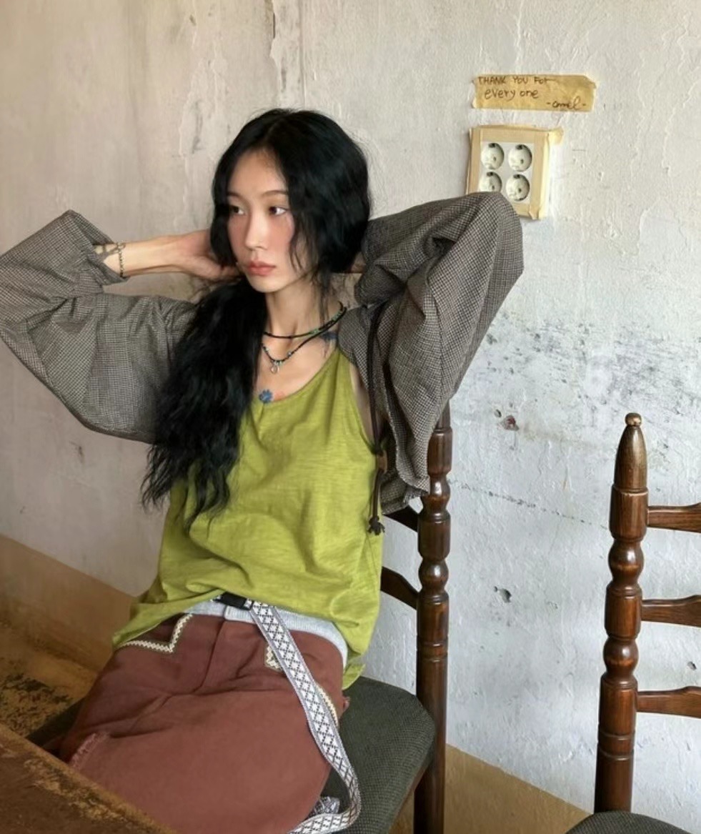 THELACREAM直郵韓國代購女裝新款推薦24春夏職業人氣針織衫SPOON針織衫