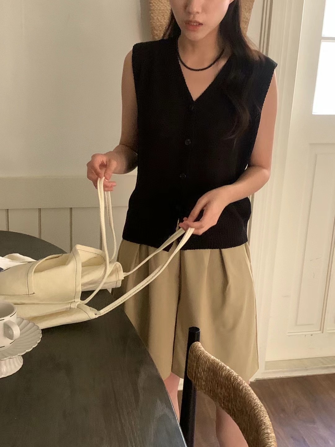 BABER直郵韓國代購女裝新款24春夏時尚休閑真品人氣熱賣馬甲THE ORA馬甲