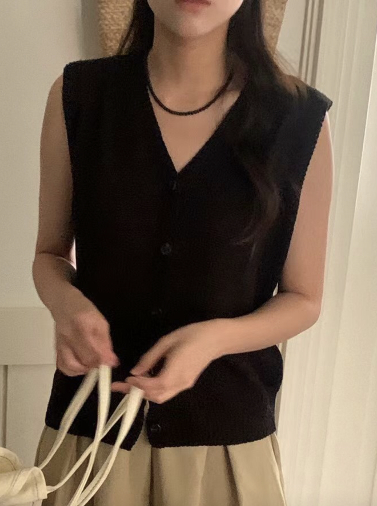 BABER直郵韓國代購女裝新款24春夏時尚休閑真品人氣熱賣馬甲THE ORA馬甲圖色1