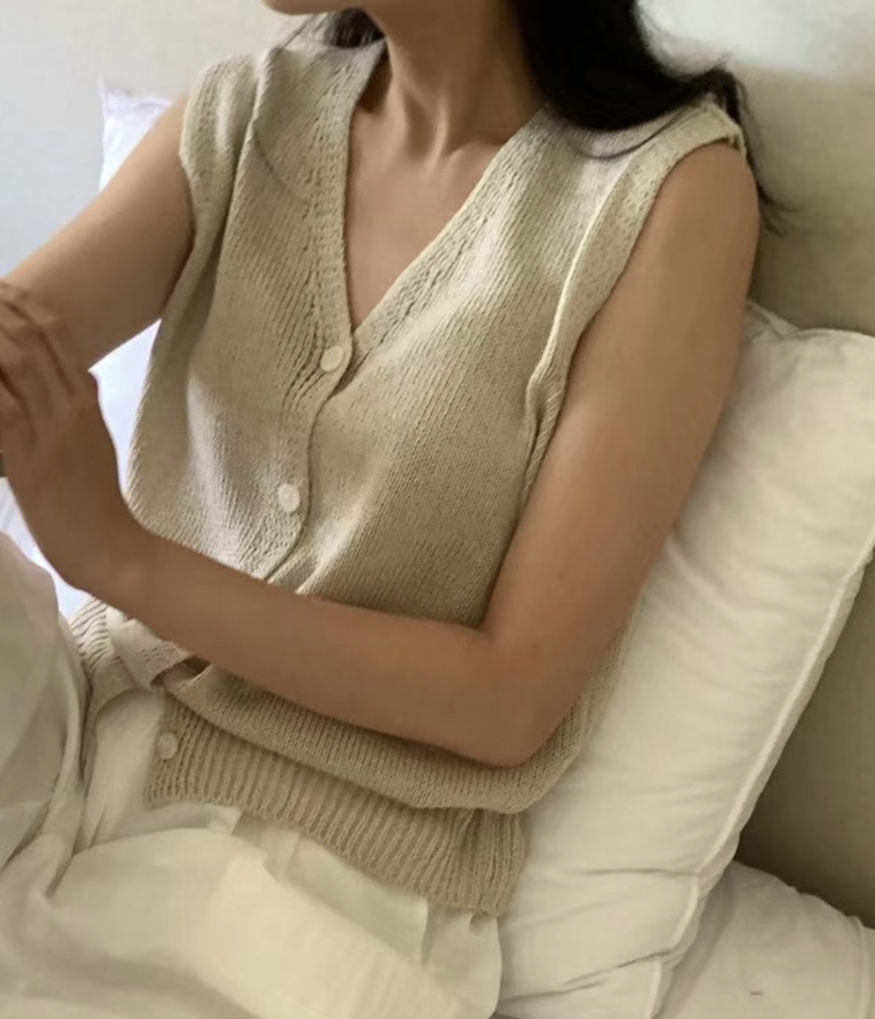 BABER直郵韓國代購女裝新款24春夏時尚休閑真品人氣熱賣馬甲THE ORA馬甲圖色2