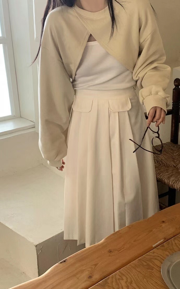 BABER直郵韓國代購女裝新款人氣休閑真品職業24春夏半身裙中短裙THE ORA半身裙/中短裙