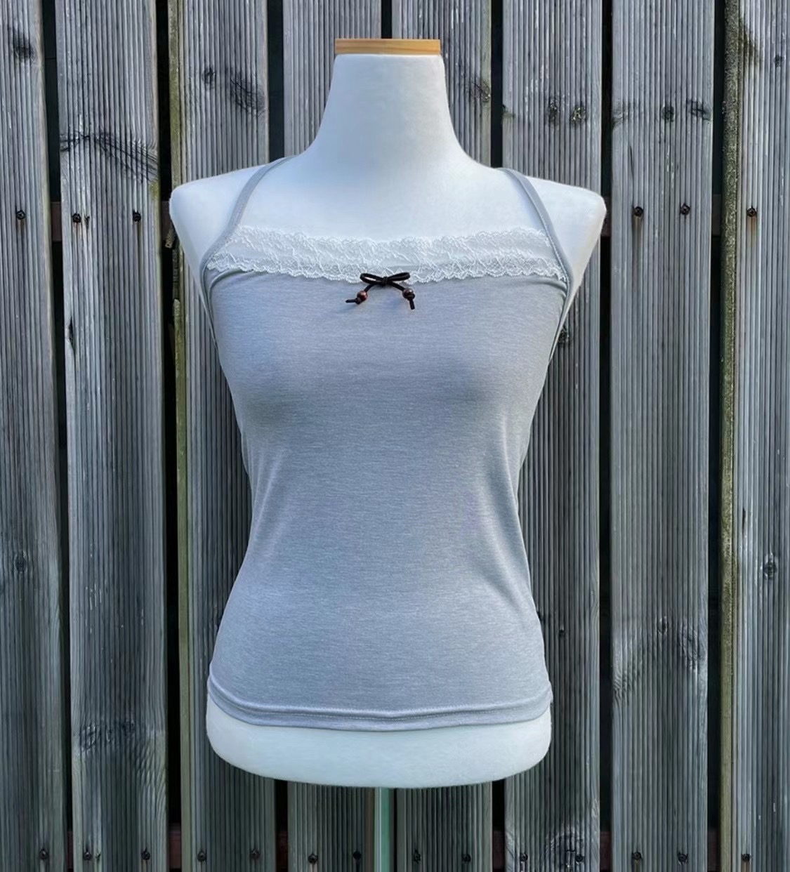 THELACREAM韓國直郵女裝新款時尚推薦24春夏休閑吊帶背心SPOON吊帶/背心圖色1