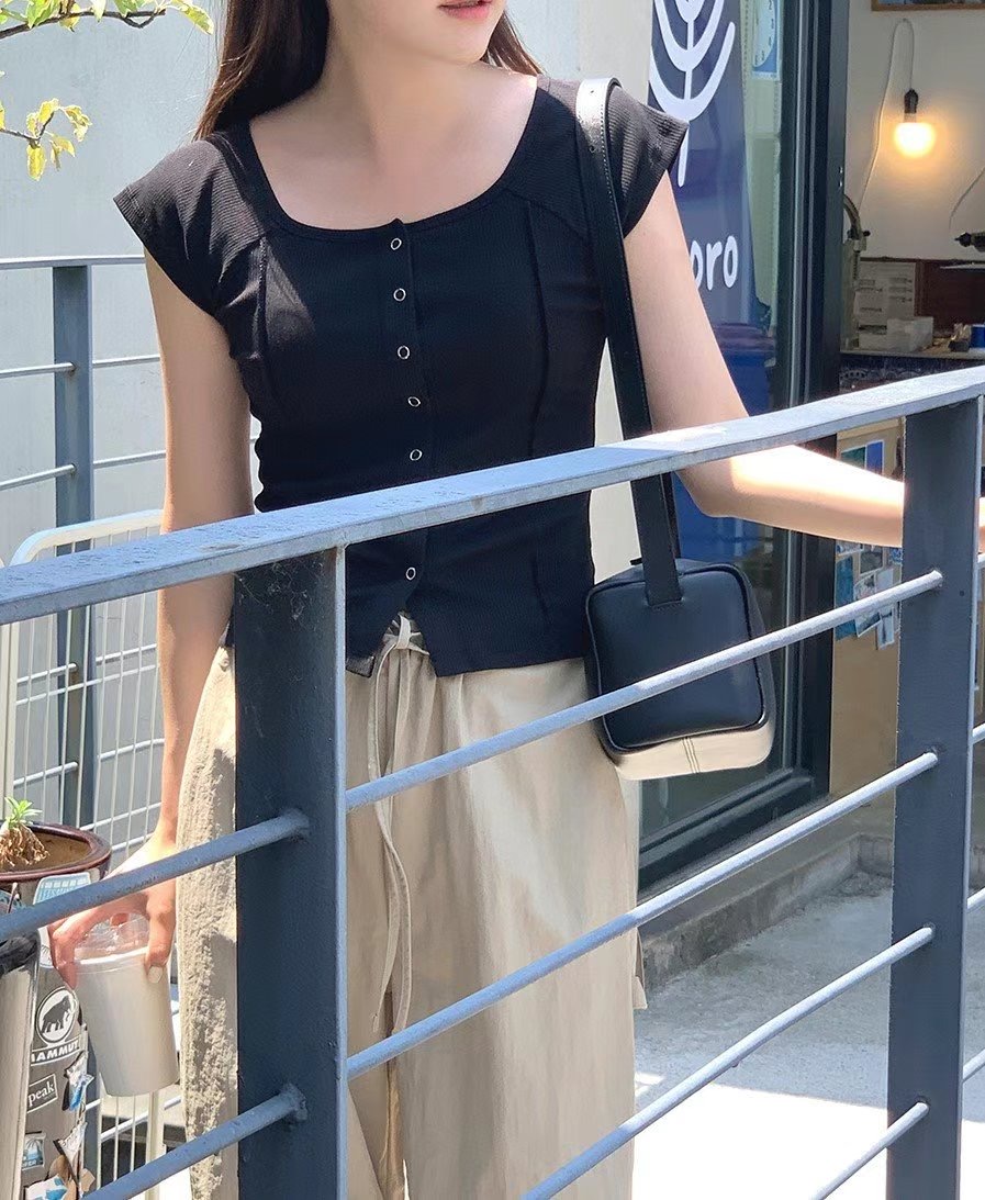 BLACK LINE東大門實拍女裝新款休閑24秋夏推薦時尚針織衫BLACK LINE針織衫