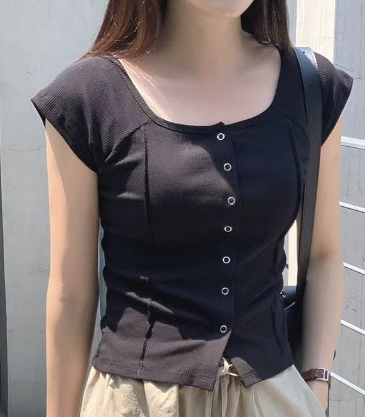 BLACK LINE東大門實拍女裝新款休閑24秋夏推薦時尚針織衫BLACK LINE針織衫圖色1