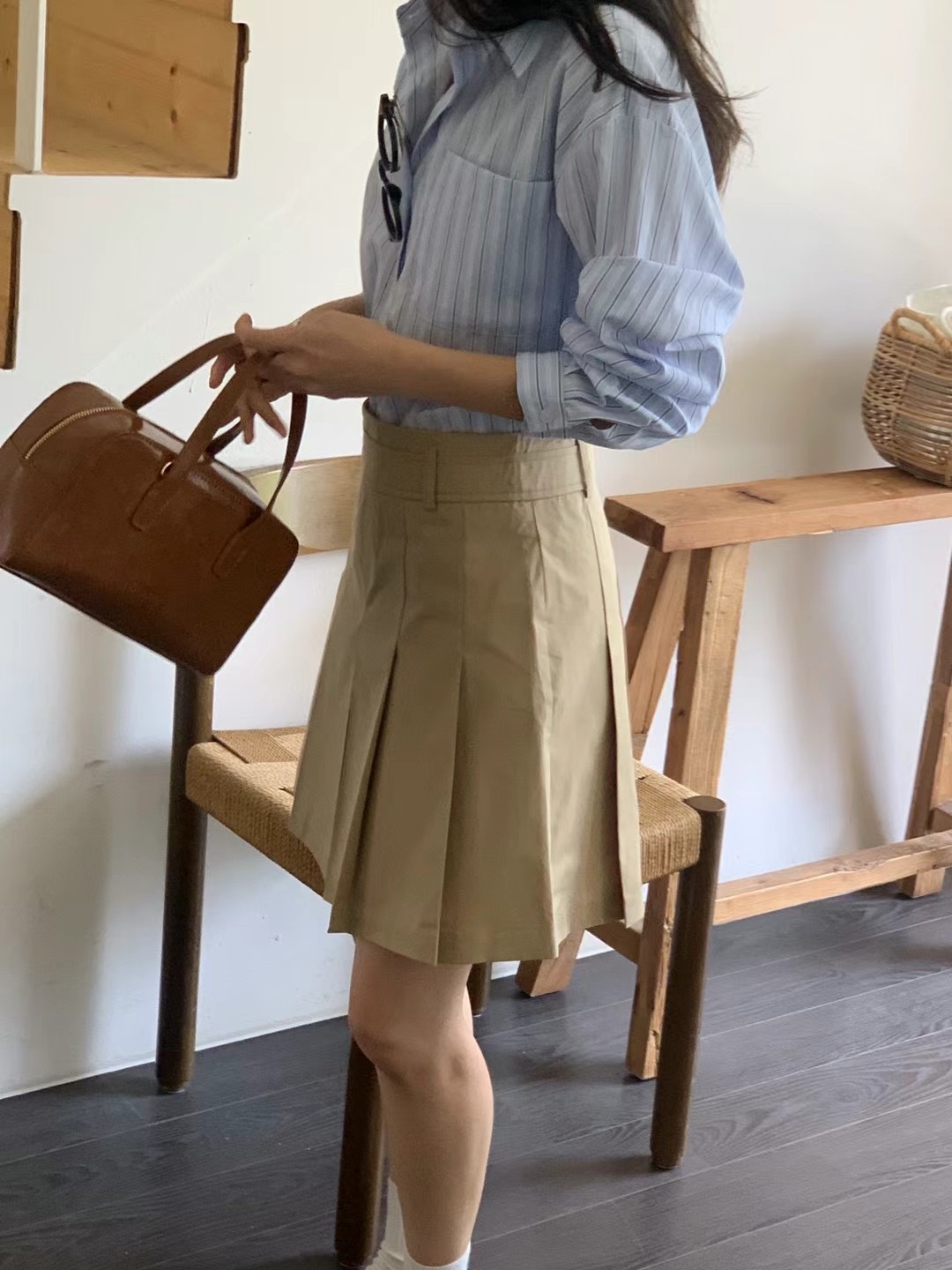 BABER韓國直郵女裝新款真品熱賣人氣休閑時尚推薦24春夏短裙THE ORA短裙
