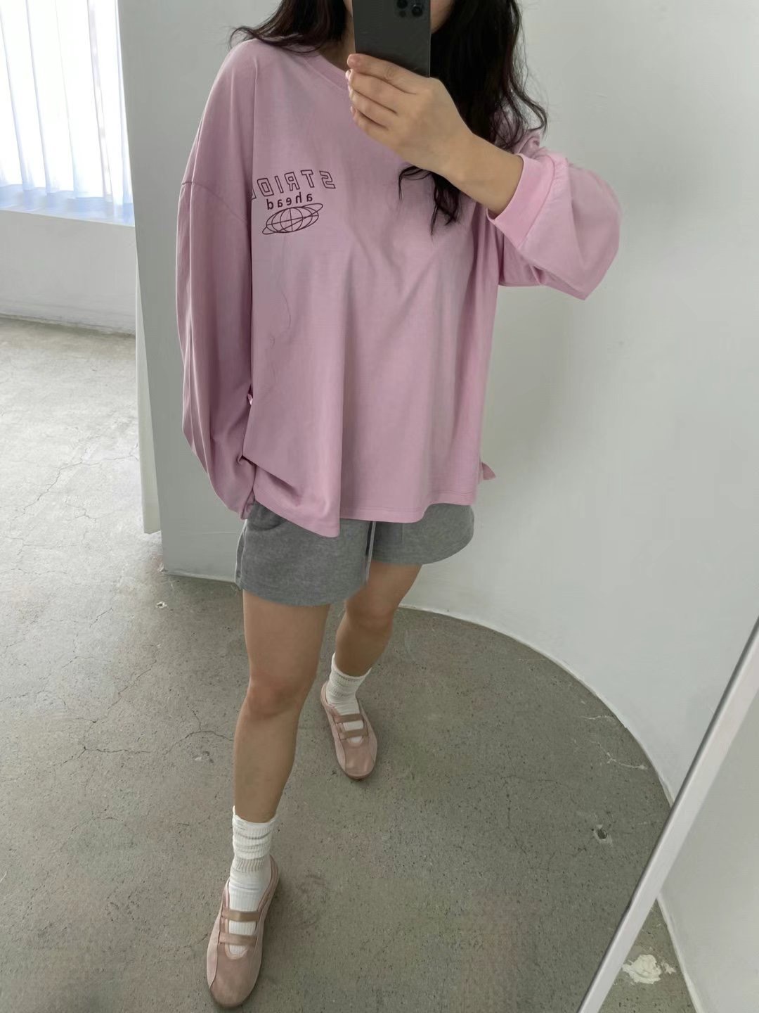 LABELPLUS31韓國直郵女裝新款真品24春夏休閑人氣時尚衛衣LABELPLUS31衛衣