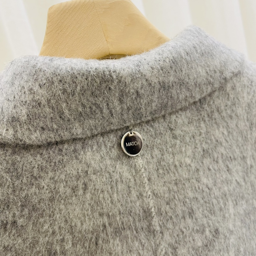 Match Studio韓國直郵東大門實拍女裝新品推薦短款大衣羊駝Match Studio短款大衣