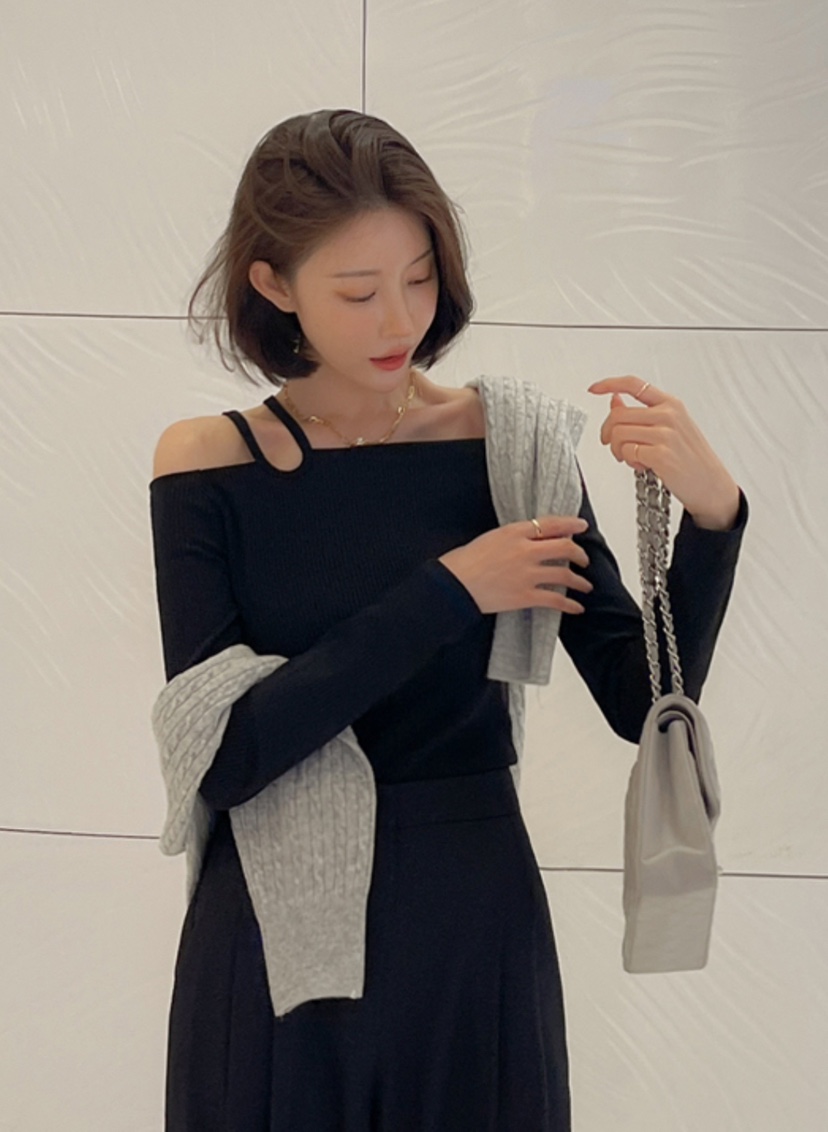 LEA/ASHER-J韓國直郵東大門實拍女裝新款熱賣人氣長袖T恤이향長袖T恤