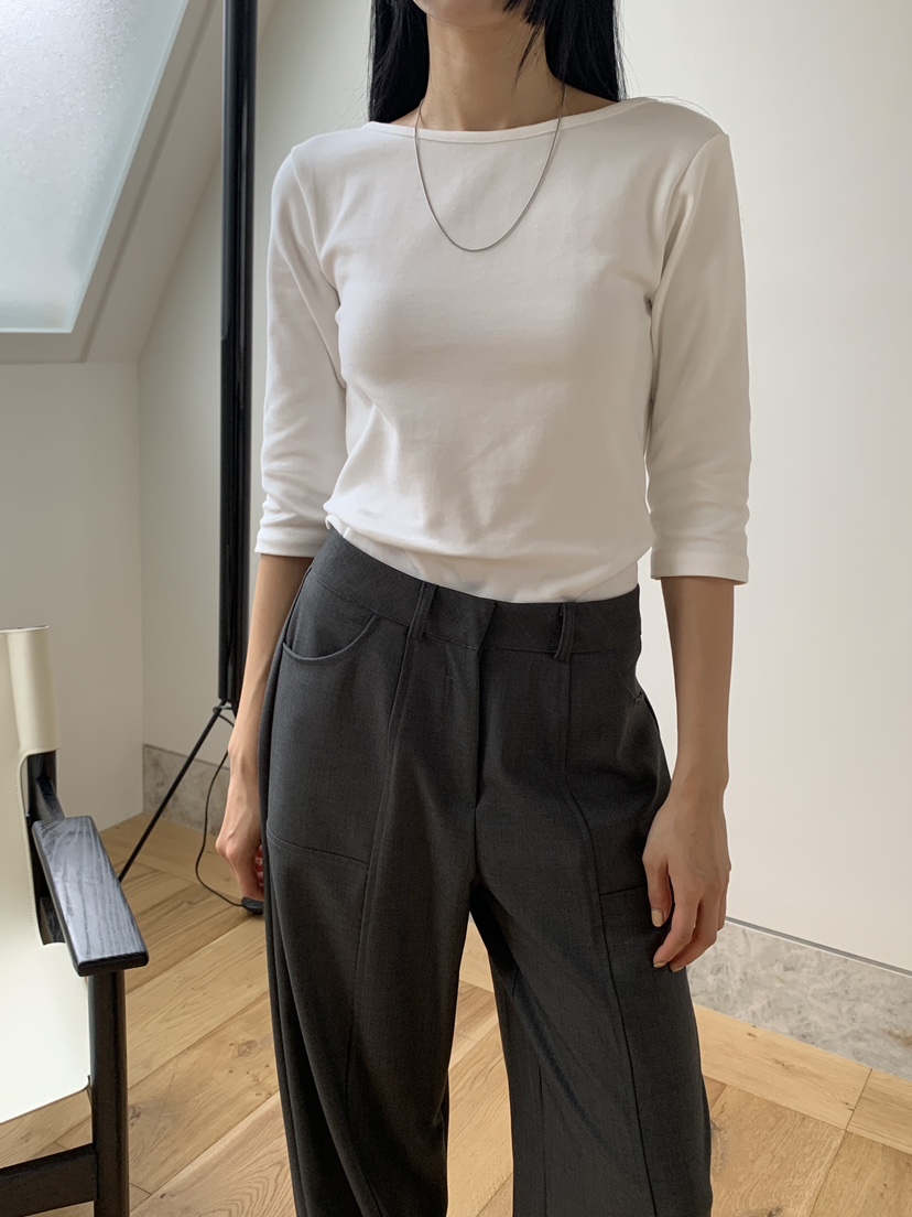 US直郵韓國代購女裝新品24春夏真品推薦休閑職業熱賣人氣T恤UST恤圖色1