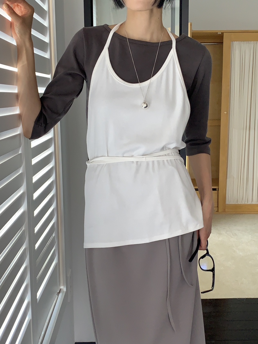 US韓國直郵東大門代購女裝新款推薦熱賣24春夏人氣吊帶背心US吊帶/背心圖色1