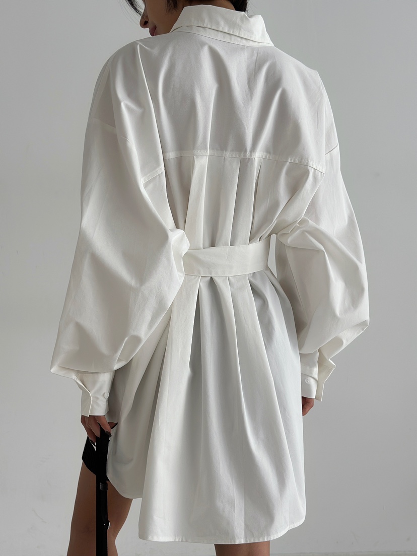 ANGLOG BEIGE韓國直郵東大門代購女裝新品熱賣襯衫蕾絲衫含腰帶ANGLOG BEIGE襯衫/蕾絲衫