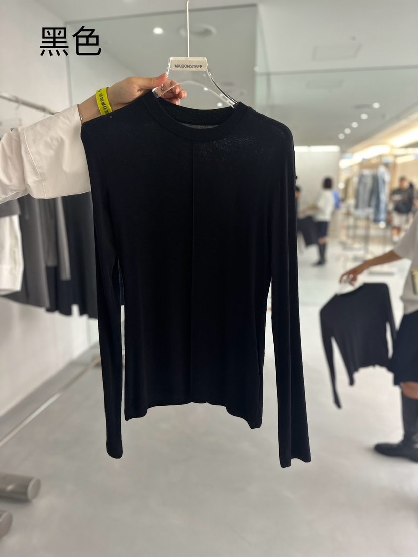 DOUBLE STANDARD/LE SMOKING韓國直郵東大門代購女裝新品熱賣長袖T恤MAISONSTAFF長袖T恤圖色3