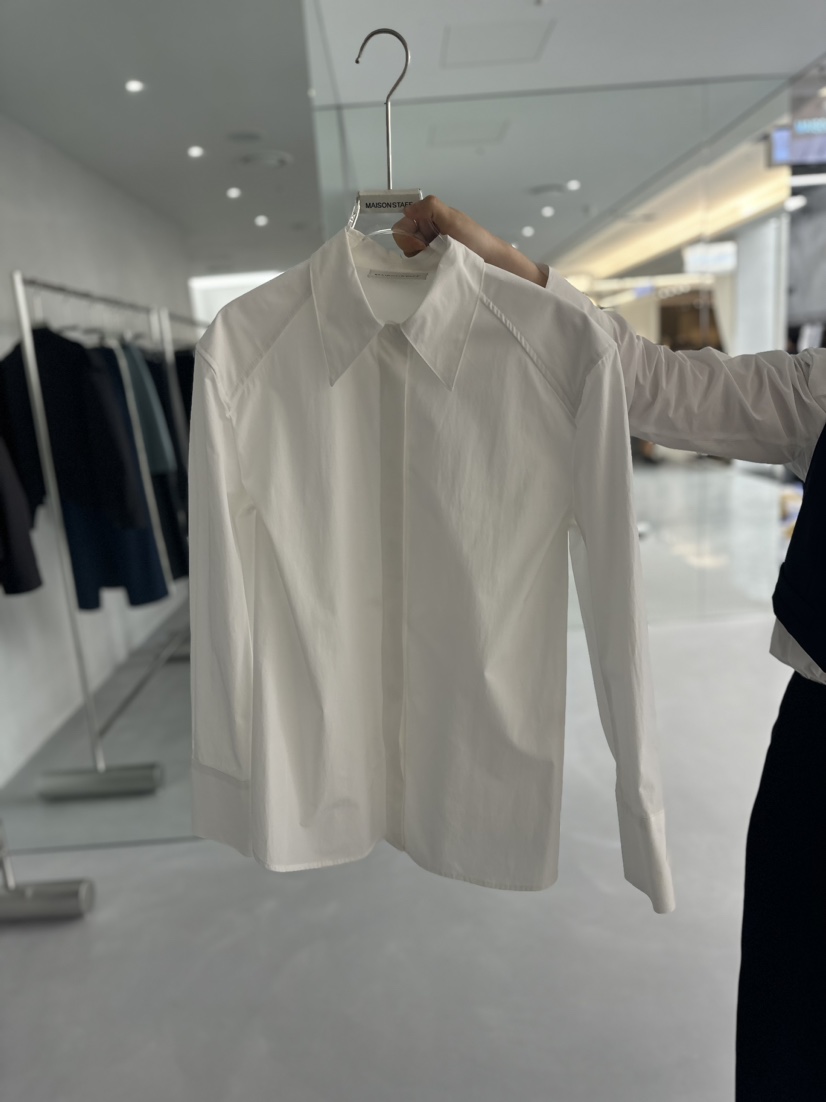 DOUBLE STANDARD/LE SMOKING韓國直郵女裝新品24春夏襯衫蕾絲衫MAISONSTAFF襯衫/蕾絲衫圖色1