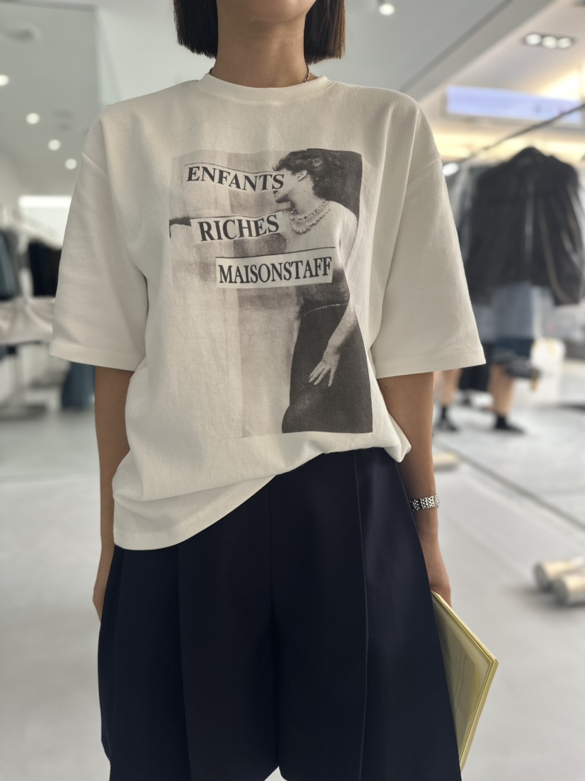 DOUBLE STANDARD/LE SMOKING直郵韓國代購女裝新品休閑T恤MAISONSTAFFT恤