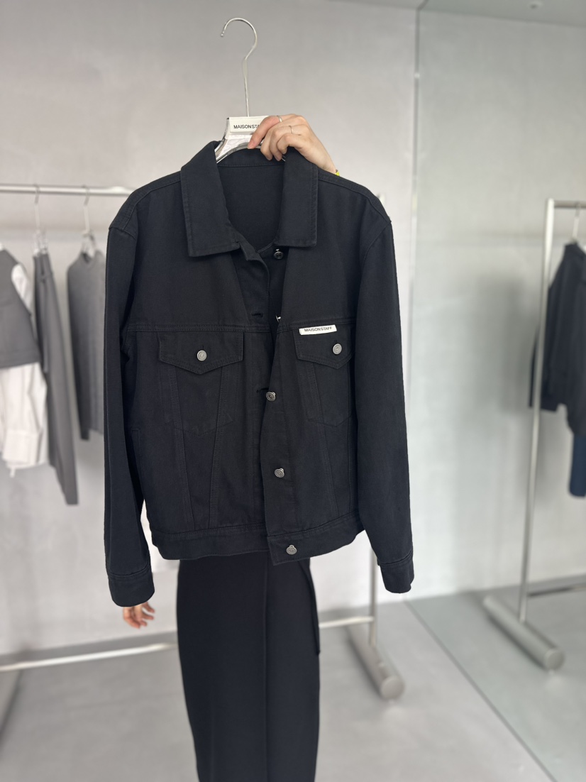 DOUBLE STANDARD/LE SMOKING韓國直郵東大門實拍女裝新品推薦夾克牛仔布MAISONSTAFF夾克圖色1