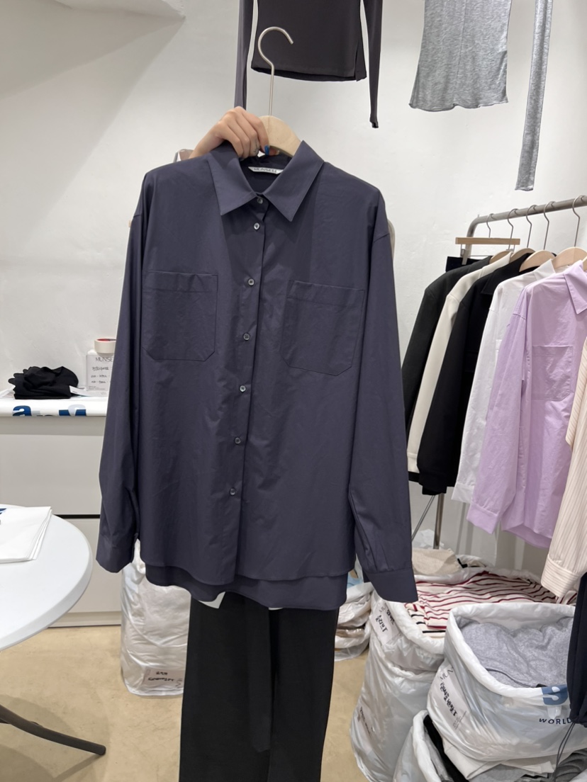 MUNSELL直郵韓國代購女裝新款24春夏熱賣時尚真品襯衫蕾絲衫MUNSELL襯衫/蕾絲衫