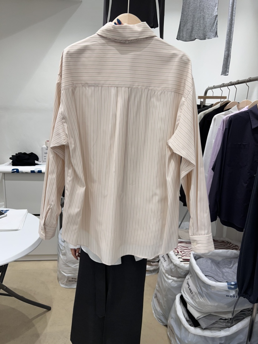 MUNSELL韓國直郵女裝新品時尚休閑職業推薦24春夏襯衫蕾絲衫MUNSELL襯衫/蕾絲衫