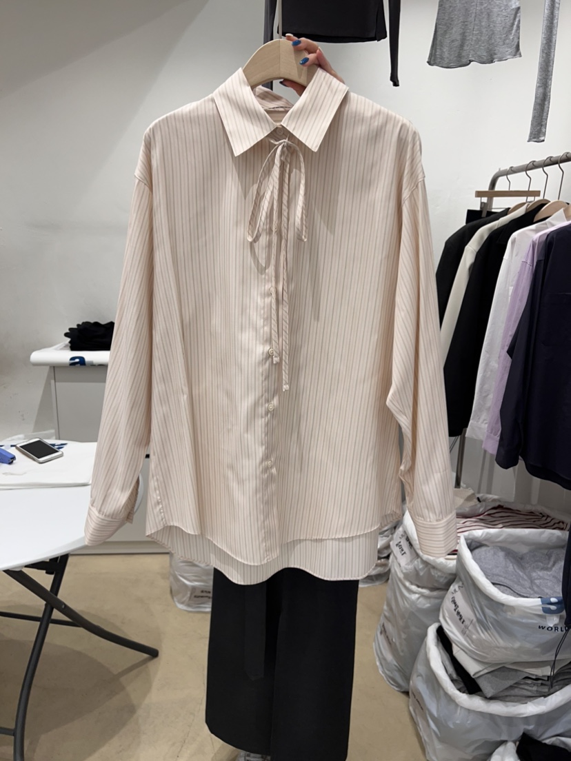 MUNSELL韓國直郵女裝新品時尚休閑職業推薦24春夏襯衫蕾絲衫MUNSELL襯衫/蕾絲衫圖色1
