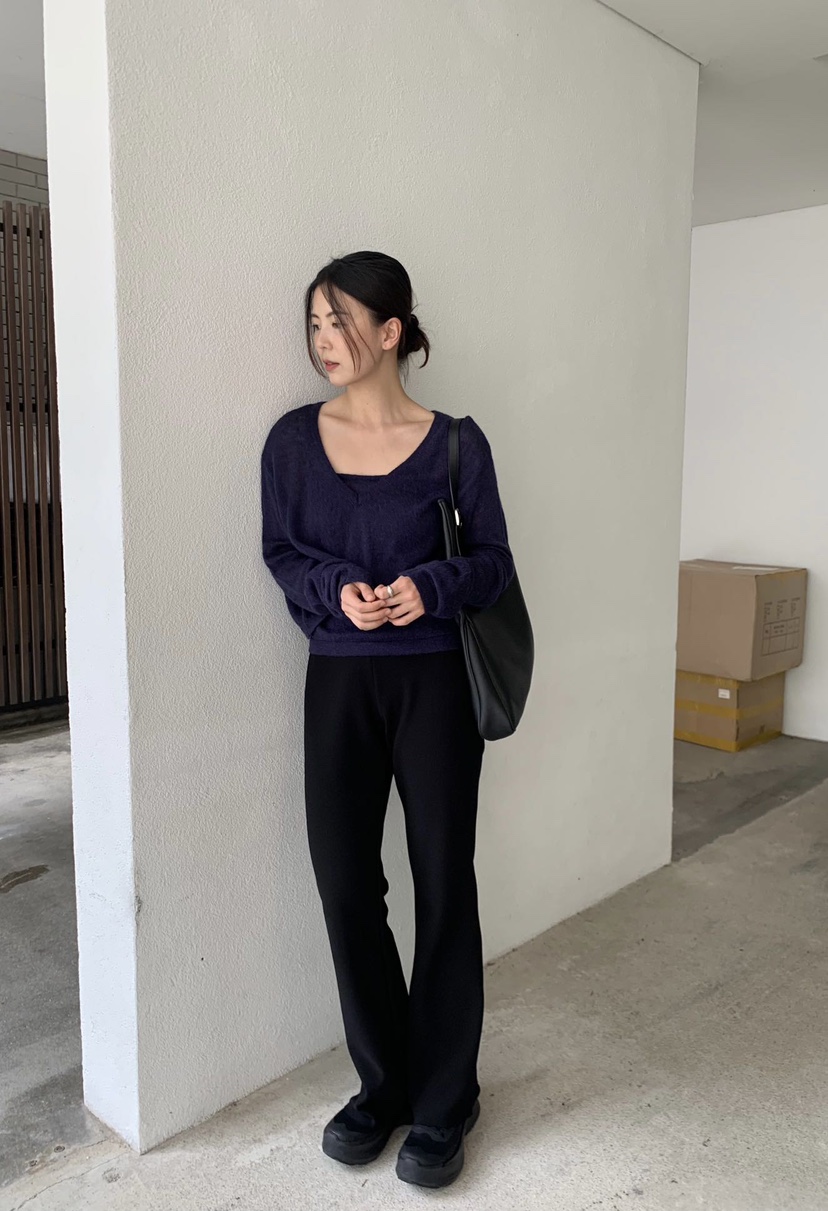 HER東大門實拍女士新款24秋夏熱賣休閑職業時尚推薦真品套裝HER套裝