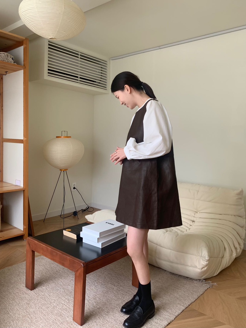 HER直郵韓國代購女裝新品休閑時尚人氣24春夏職業熱賣連衣裙HER連衣裙