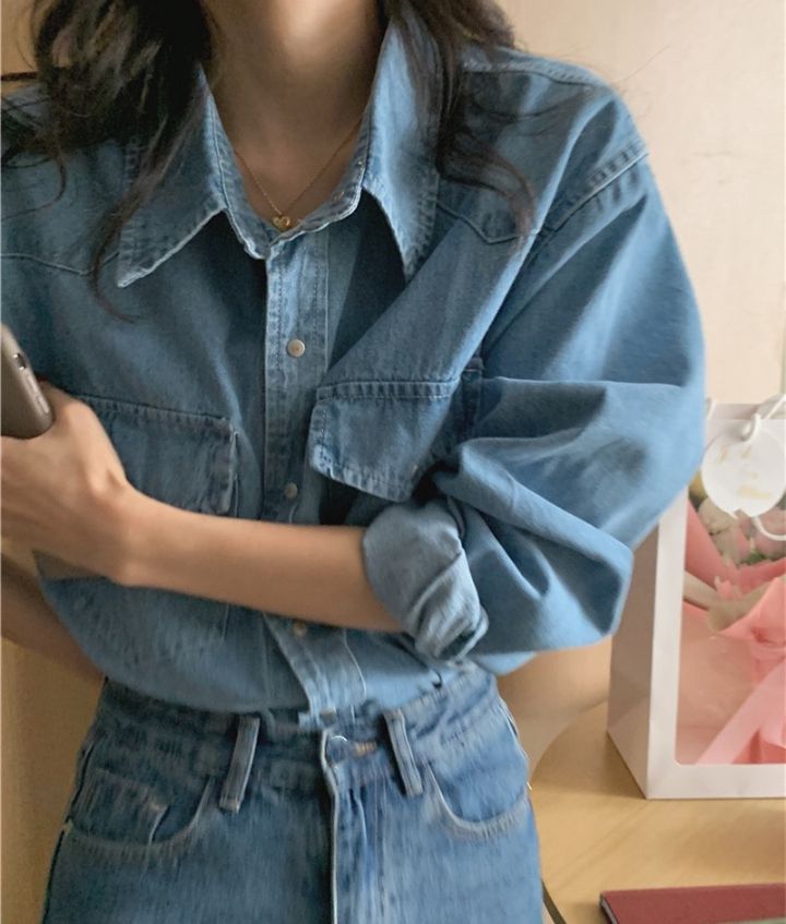 STAY HERE 直郵韓國代購女裝新品24春夏推薦襯衫蕾絲衫STAY HERE襯衫/蕾絲衫