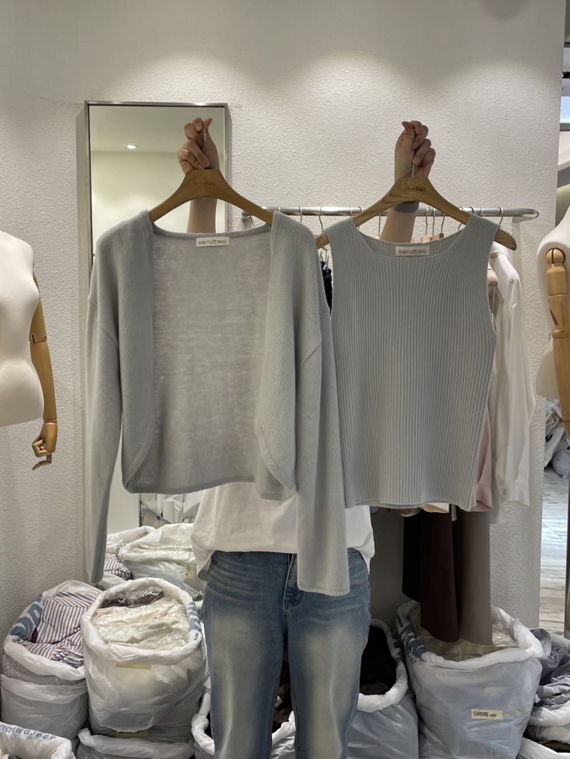 Sendtwo韓國直郵東大門實拍女裝新品休閑真品職業24春夏套裝SENDTWO套裝圖色7