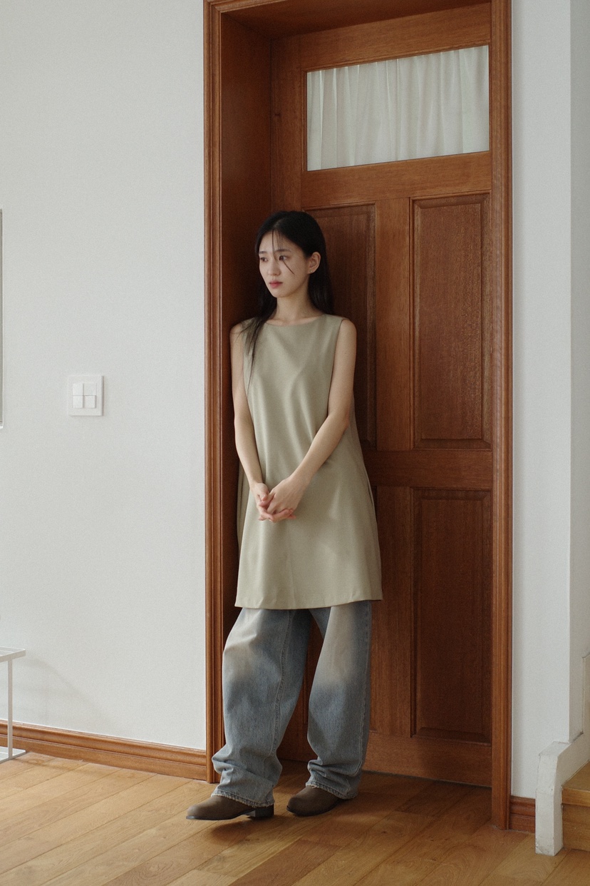 OVER RICH韓國直郵女裝新品職業真品24春夏熱賣休閑牛仔褲OVER RICH牛仔褲