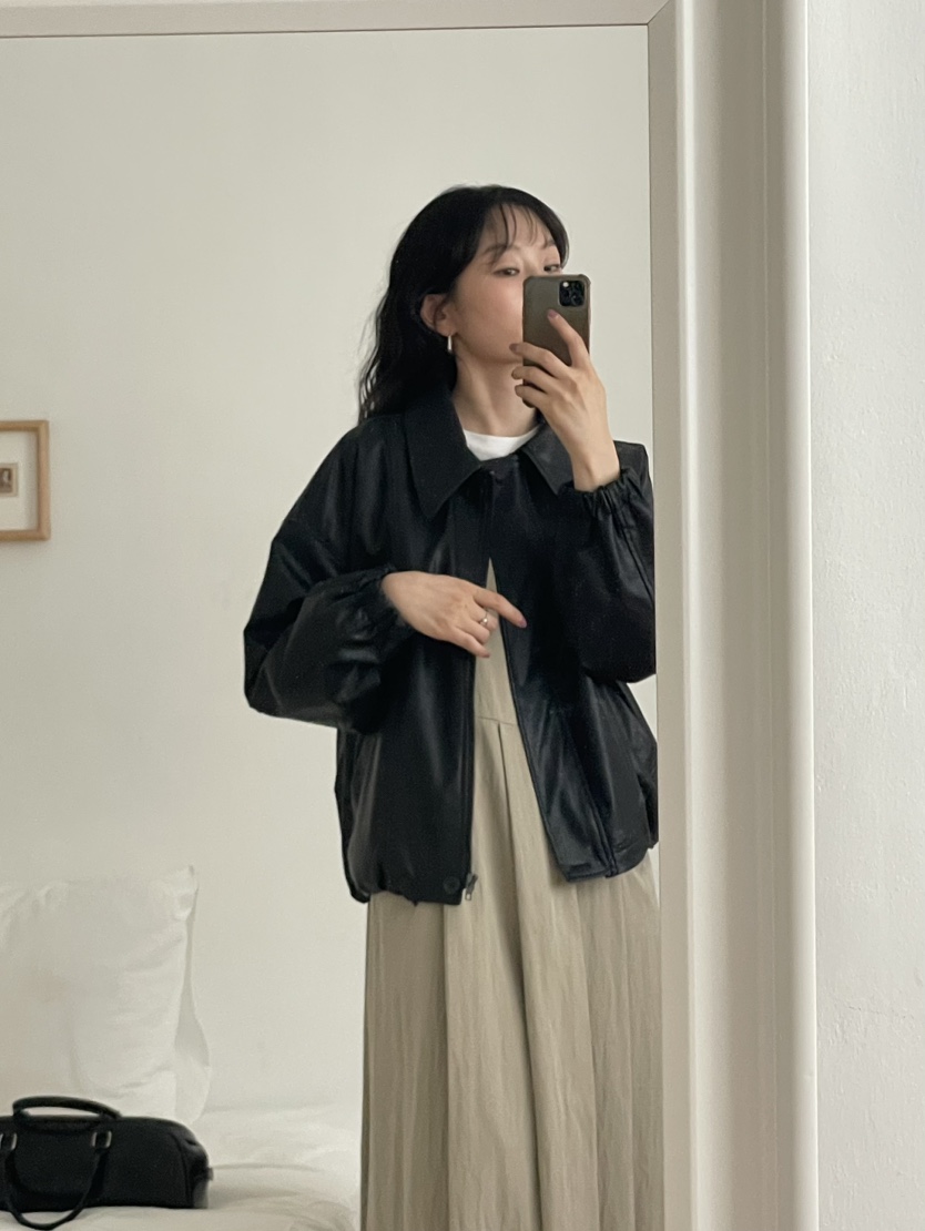 Sendtwo韓國直郵東大門代購女裝新款休閑真品推薦時尚人氣皮衣SENDTWO皮衣