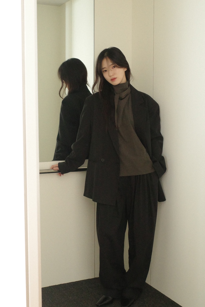OVER RICH韓國直郵女裝新款休閑時尚24春夏職業真品休閑褲OVER RICH休閑褲