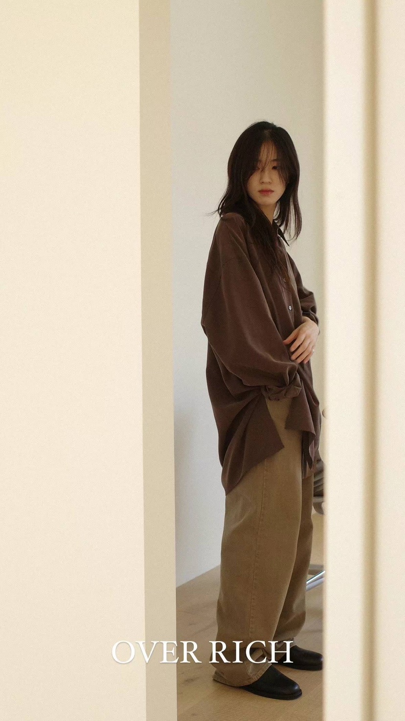 OVER RICH韓國直郵東大門實拍女裝新款推薦熱賣24春夏牛仔褲OVER RICH牛仔褲
