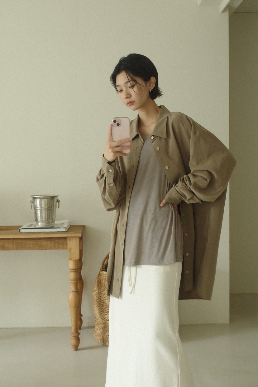 OVER RICH韓國直郵東大門代購女裝新品人氣襯衫蕾絲衫天絲OVER RICH襯衫/蕾絲衫