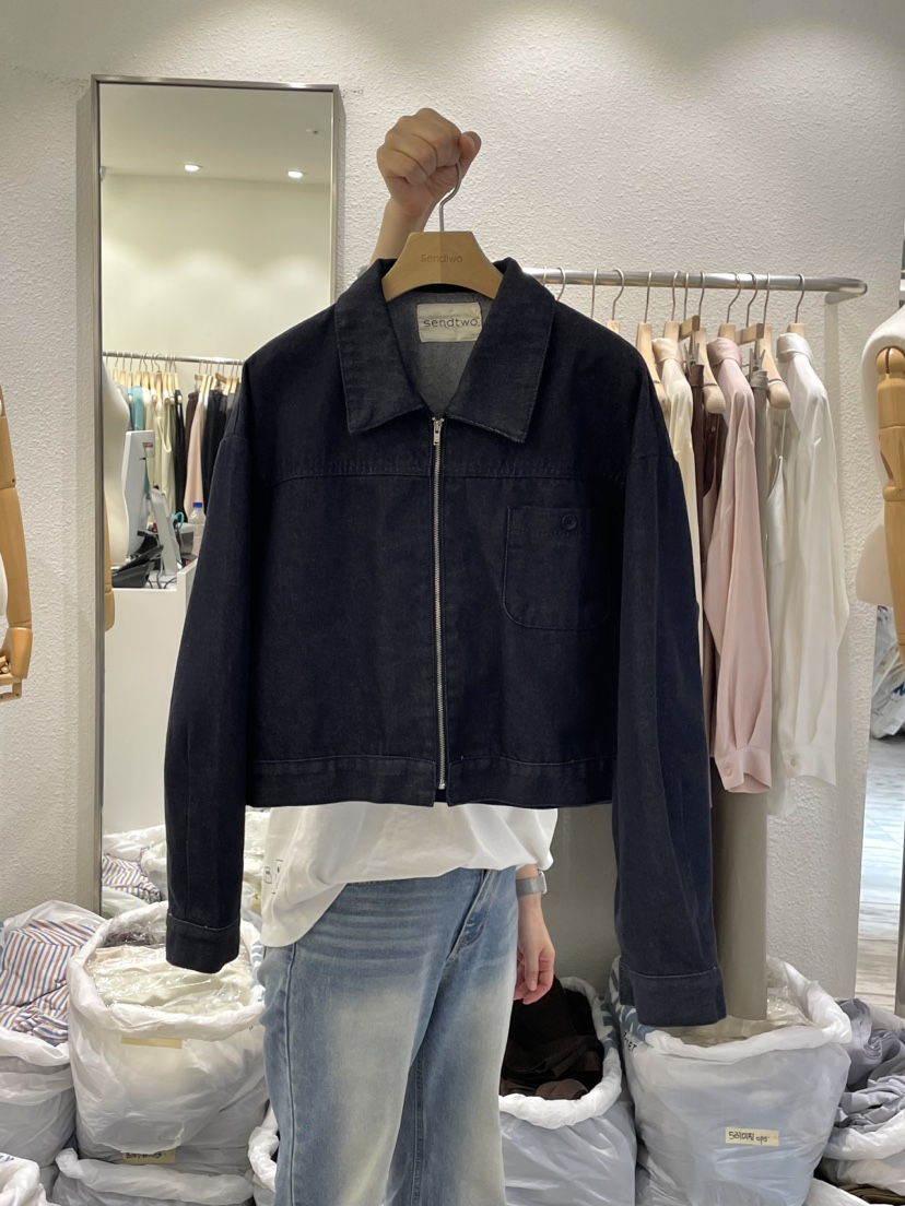 Sendtwo韓國直郵女裝新款推薦職業24春夏真品人氣休閑夾克SENDTWO夾克