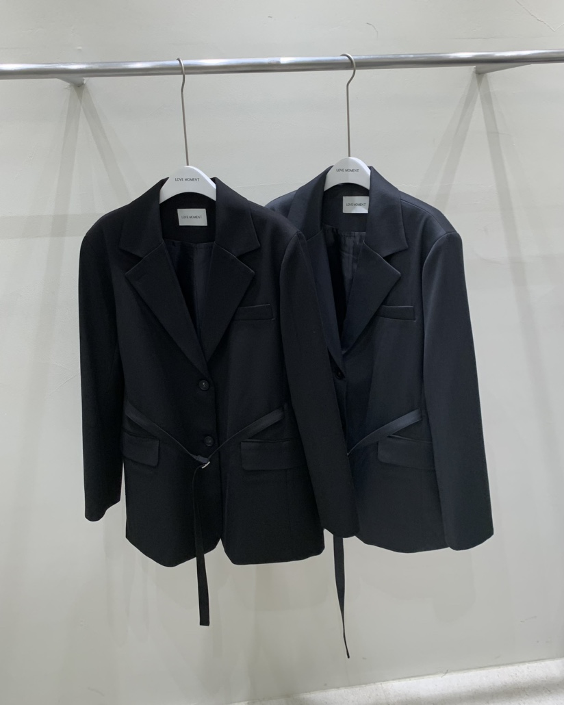 LOVE MOMENT韓國直郵東大門實拍女裝新品推薦西裝西服腰帶LOVE MOMENT西裝/西服