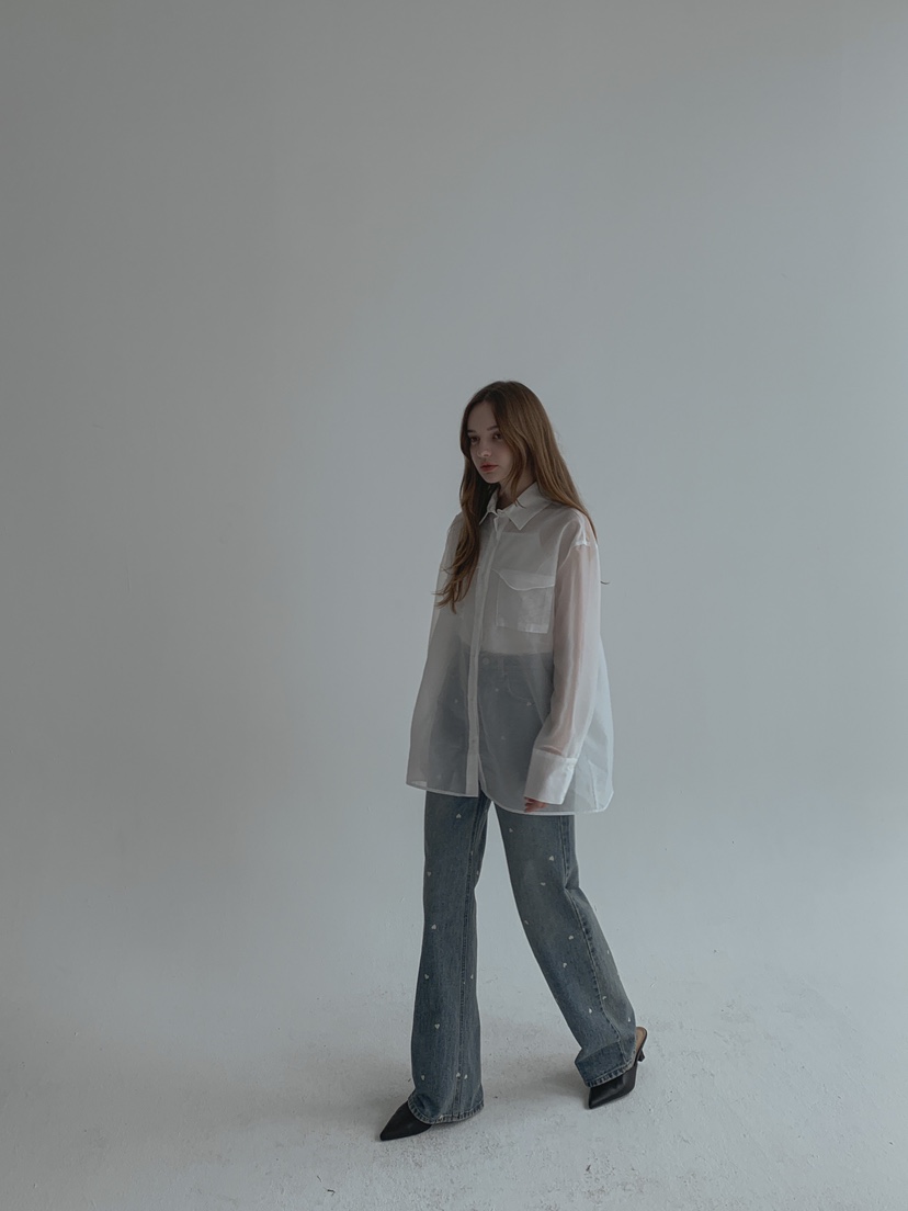 LESTITCH直郵韓國代購女裝新款真品人氣24春夏時尚牛仔褲MENTOR牛仔褲